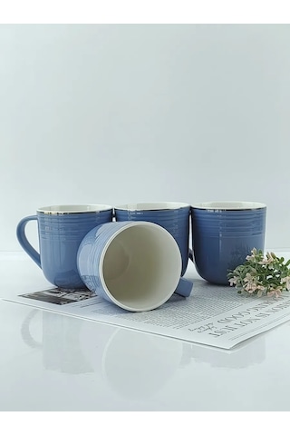 Fıoretta Çay Kupası Seti 4 Parça 400 Ml 320980046 Açık Mavi