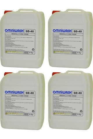 Omniwash Sd-40 Mineralli Ovma Temizlik Kremi 5000ml 4 Adet 4'lü Set