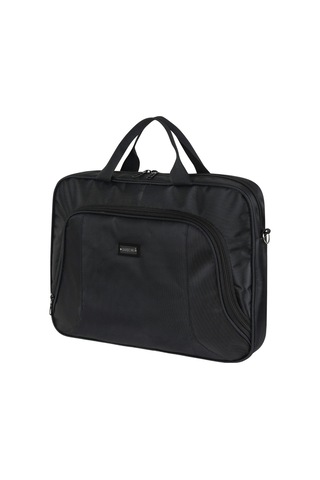 Galb Leather 17 17.2 Inc Astarli Kopuk Korumali Valiz Kilifli Evrak Ve Laptop Cantasi Siyah