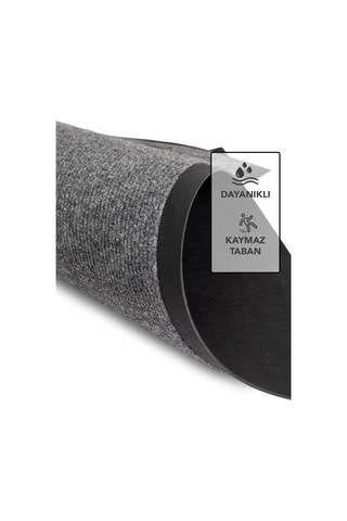 Ps019a Gri Kaymaz Taban Nem Alıcı Toz Alıcı Kapı Önü Paspası Uv Dayanıklı 40x60 Cm