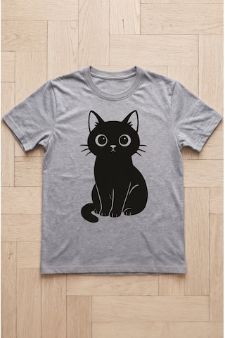 Kedi Ütü İle Uygulanabilen Dtf Tekstil Baskı