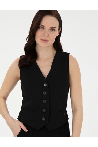 Pierre Cardin Kadın Siyah Yelek Dokuma 50296510-vr046 Siyah