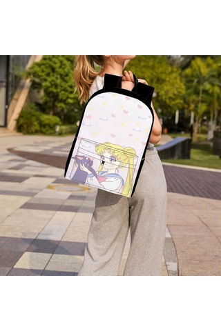 Trendooze Uygun, Siyah Siyah Sırt Seyahat, Sailor Organizasyon Moon Kawaii Karikatür, İş İnç İle, İçin, Genç, Dizüstü Çoklu Cf69 Çantası, Çalışması Bölmeleri Bilgisayara 15.6 Oh Siyah