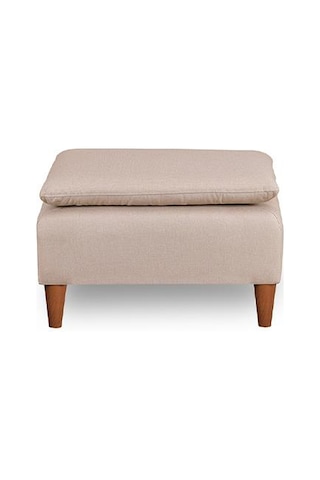 Lungo Puf 75 75 - Krem Keten Krem
