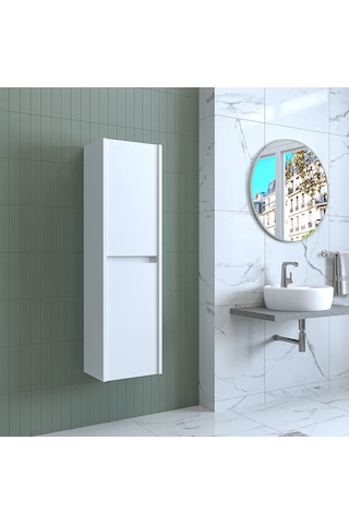 Banos Banyo Roomart Bd2 Ayaksız 2 Kapaklı Mat Beyaz 130 X 35 Cm B Mat Beyaz