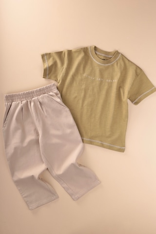 Cigit Pantolonlu T-shirt Takım 2-10 Yaş Olive Yeşil