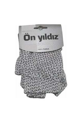 3 Adet Önyıldız % 100 Pamuk Empirme Erkek Boxer S-3Xl