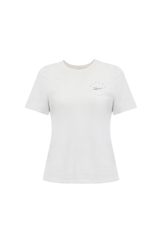 Reebok Q3 Id Tee Ekru Kadın Kısa Kol T-shirt 000000000102042728 Bej