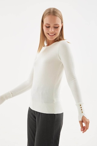 Fashion Friends Bisiklet Yaka Ekru Kadın Kazak 25k0023k1 Ekru