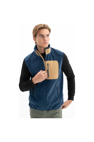 Arma Erkek Kışlık Softech Polar Relax Fit Tam Fermuar Yandan Cepli Baskısız Yelek K26424674101 İndigo