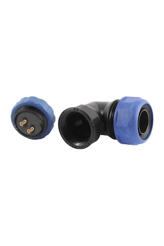 Sd28 Su Geçirmez 2 Pin 28 Mm Yuvarlak Konnektör 90 Dirsek