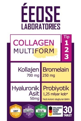 Multiform Kolajen. Bromelain. Hyaluronik Asit Ve Probiyotik