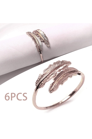 Homyl Tüy Peçete Tokası Demir Western Süsleme Için Gümüş Gümüş