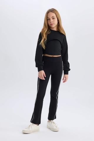 DeFacto Kız Çocuk Esnek Belli Biyeli Uzun Tayt D9821A825SPBK81 Siyah