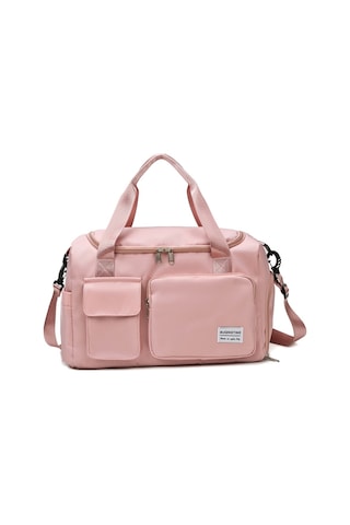 B-x336 Büyük Kapasiteli Su Geçirmez Seyahat Spor Çantası Bagaj Çantası, Boyut: S Açık Pembe