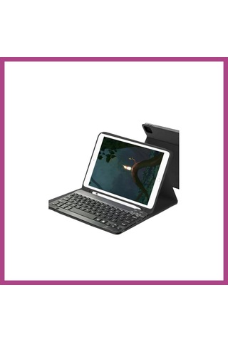 Gees Global Samsung Uyumlu Galaxy X730 Tab S11 Kılıf Kc01 Smart Klavyeli Tablet Kılıfı - Siyah Gbzs