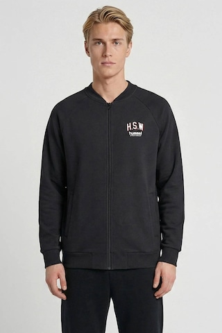 Hummel Hmlvıanda Bomber Zıp Siyah Erkek Sweatshirt 922523-2001 Siyah
