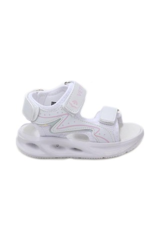 Papuçcity Vetta 03497 Kız Çocuk Bebe Sandalet Ayakkabı Beyaz