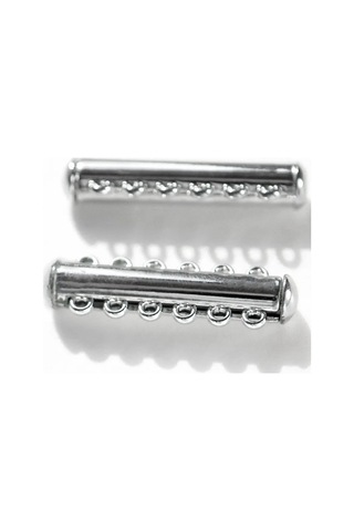 Kafebizu 33x10.5 Mm Platin Takılar İçin Sürgülü Klips 3 Adet 305241050