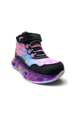 Marco Kids Montana Kız Çocuk Waterproof Rahat Işıklı Bot Siyah