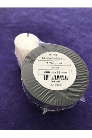 Kurz K 708 / Out Siyah Wax Ribon 600m x 55mm - Termal Baskı Kağıd