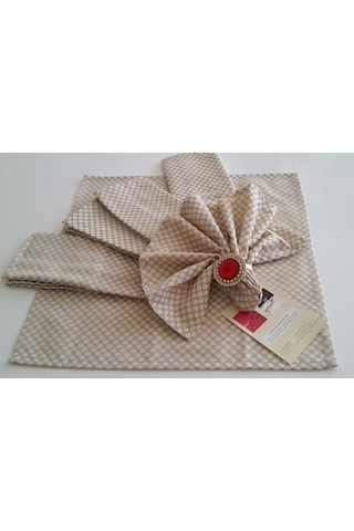 Mutfak Peçetesi Rich 40X40 Cm 6'Lı Sütlü Kahve (428755648)