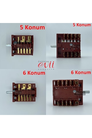 Çetintaş Evii Fırın Komutatörü - Şalteri Anahtarı 422311563