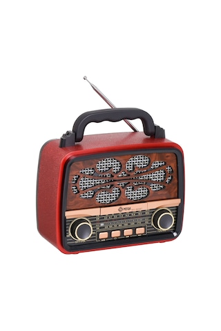 Mega Usb Sd Fm Bluetooth 'Lu Şarjlı Nostaljik Radyo Mg-860 Bt