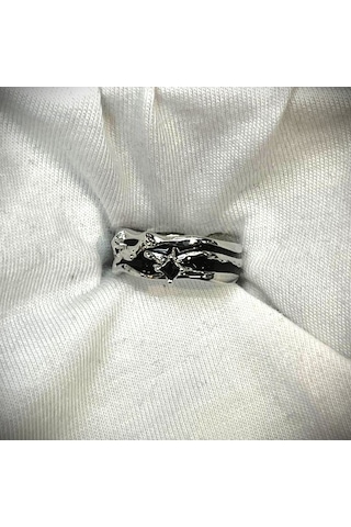 Dükkan Design Taşlı Pinterest Yüzük Gümüş - Beyaz