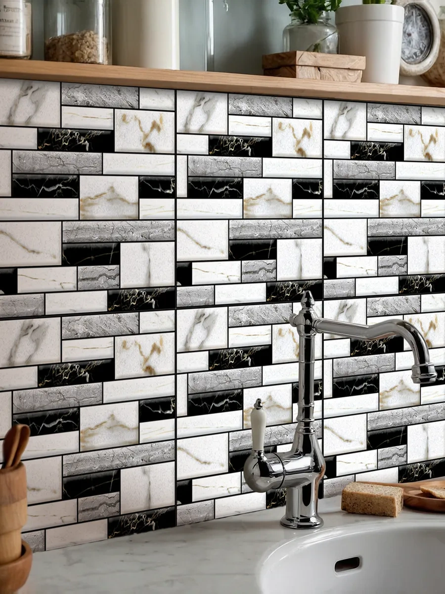 Pureflex Duvarlar İçin 3d Kendinden Yapışkanlı Paneller 30x30 Cm, 10 Adet 335510823