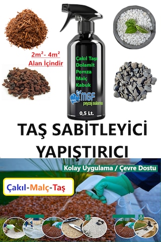 Mgf 0,5 Litre. Taş, Çakıl, Kabuk Bağlayıcı Sabitleyici Yapıştırıcı Taş Reçinesi 0,5 Litre