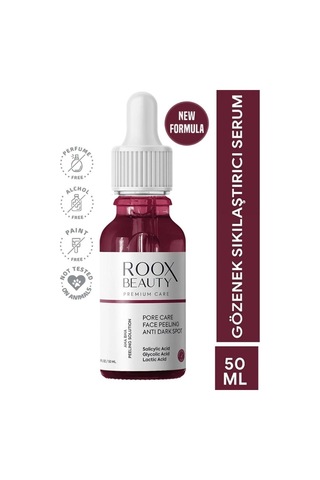 Roox Beauty Aha Bha Gözenek Sıkılaştırıcı Ve Cilt Eşitleyici Yüz Peeling Serumu 50ml