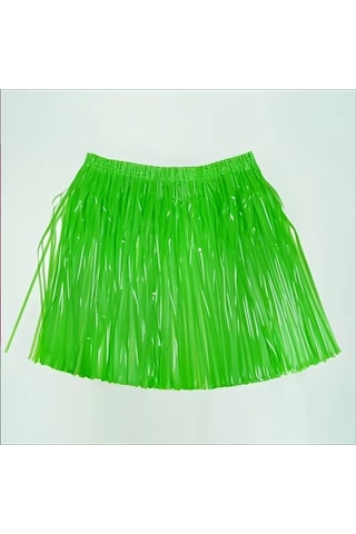 Neon Yeşil Hawaii Parti Eteği 40 Cm
