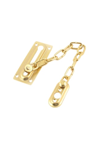 Güvenlik Kapı Zinciri Hırsızlık Anti-ev Kapı Cıvatası Mandal Pencere Zinciri Kilidi, Boyut:yuvarlak Bronz