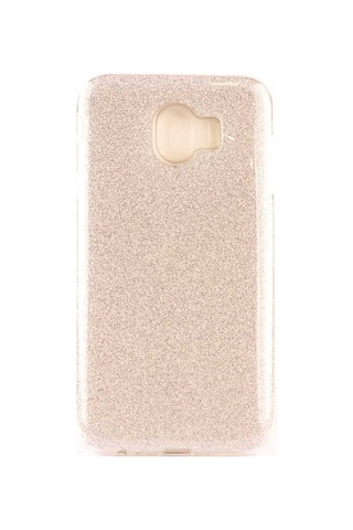 Samsung Uyumlu Galaxy J4 Kılıf Zore Shining Silikon Gümüş