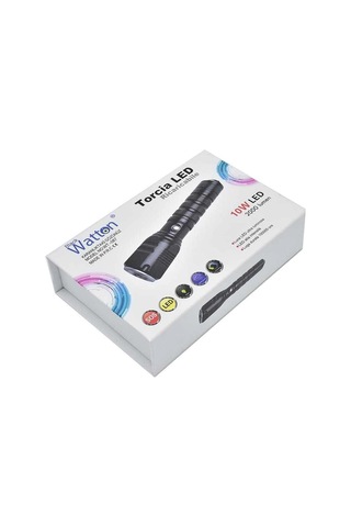 Şarjlı Pilli Zoomlu El Feneri Wt-087 Açık Gri