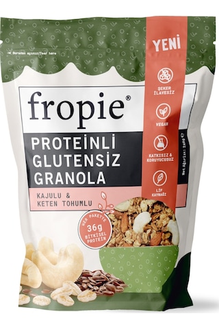Fropie Proteinli Glutensiz Granola Kaju & Keten Tohumu 240 G