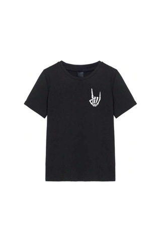 Hazego Erkek Baskılı Oversize T-shirt - Siyah
