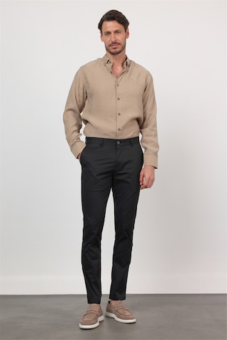 İmza Siyah Yan Cep Slim Fit Pamuklu Chino Pantolon 1003260168