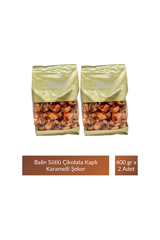 Balin Karamel Sütlü Şeker 400 Gr X 2 Adet