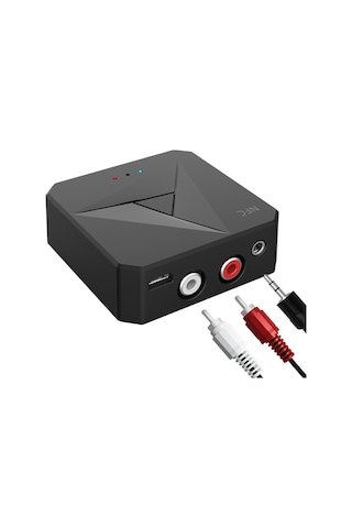 Cbtx M21 2'si 1 Arada Araba Nfc Bluetooth Alıcı Verici Plastik Rca 3.5mm Aux Ses Adaptörü