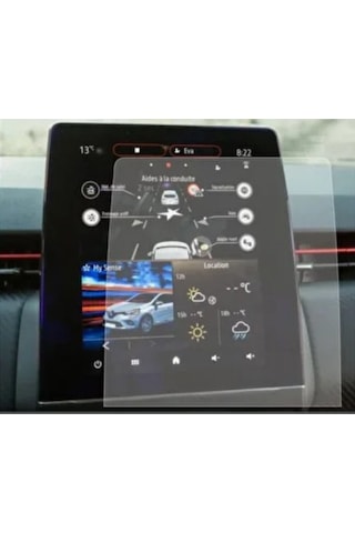 Renault Clio 5 R Link 9.3 İnç Navigasyon Ve Multimedya Uyumlu Nano Ekran Koruyucu