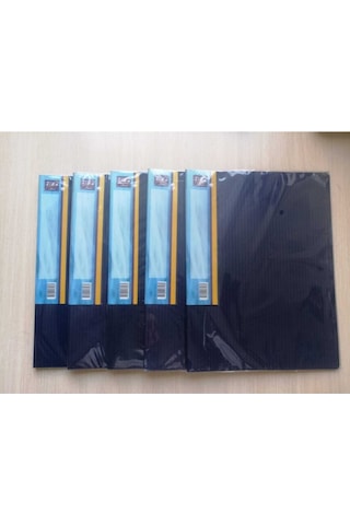A4 10'lu Sunum Dosyası Lacivert 5'li Paket Çok Renkli