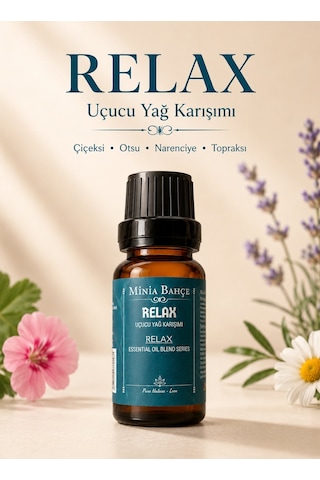 Minia Bahçe Relax Uçucu Yağ Karışımı Lavanta Paçuli Adaçayı Limon ve Itır Yağlı Aromaterapi Karışımı 10 ML