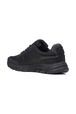 Günlük Erkek Sneaker Yetişkin Büyük Numara Spor Ayakkabı Fileli Bağcıklı Rahat Esnek 050 Siyah - Siyah