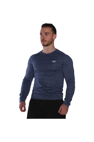 Musclecloth Pro Stretch Uzun Kollu T-Shirt Lacivert