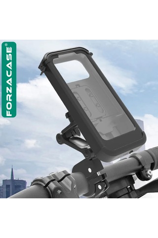 Bisiklet Motosiklet Su Geçirmez Gidon Uyumlu Telefon Tutucu Fc780 Siyah