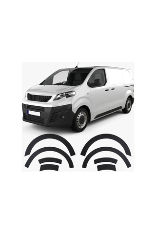 Peugeot Expert Citroen Dispatch Spacetourer 2017+ Uyumlu Çamurluk Dodik Seti 8 Parça Abs Mat