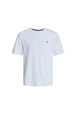 Jack & Jones Jack&jones Paulos Erkek Beyaz Yuvarlak Yaka Tişört 12245087-WHT Beyaz
