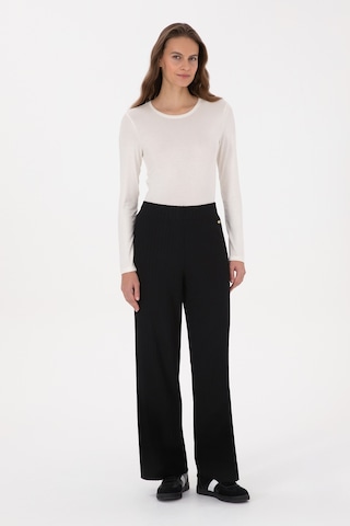 U.S. Polo Assn. Kadın Siyah Loose Fit Triko Pantolon 50314777-VR046